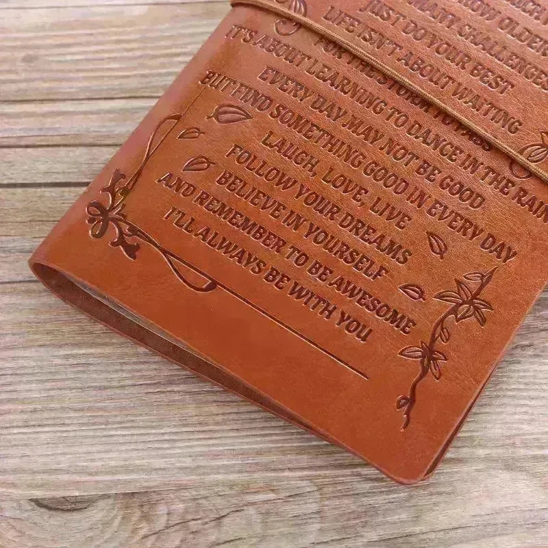 Leather Hand Ledger Business Note Hand Ledger - EX-STOCK CANADA