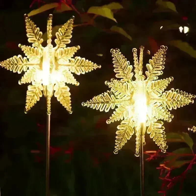 LED Solar Snowflake Light Outdoor Waterproof - EX-STOCK CANADA
