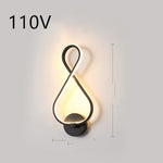 led wall lamp nordic minimalist bedroom bedside lamp EX-STOCK Canada 