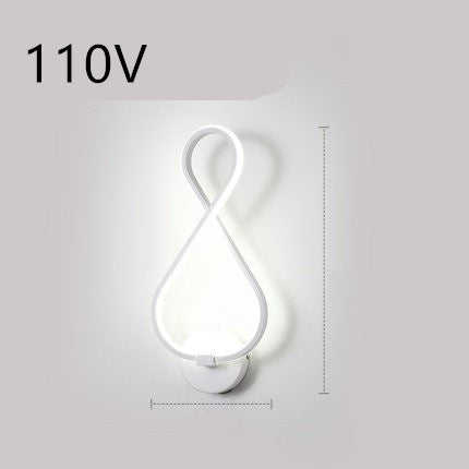 led wall lamp nordic minimalist bedroom bedside lamp EX-STOCK Canada 