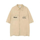 Letter Embroidered Workwear With Pocket Shirt - EX-STOCK Canada