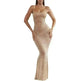 Light Diamond Sexy Suspender Mermaid Dress Gown - EX-STOCK CANADA