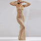 Light Diamond Sexy Suspender Mermaid Dress Gown - EX-STOCK CANADA
