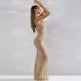 Light Diamond Sexy Suspender Mermaid Dress Gown - EX-STOCK CANADA