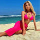 Light Diamond Solid Color Long Skirt Mesh Three Piece Swimsuit Bikini - EX-STOCK CANADA