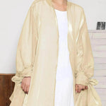 Lily Satin Cardigan Lace-up Bow Robe Abaya Dress for Arab Dubai Turkey Middle East Women - EX-STOCK Canada