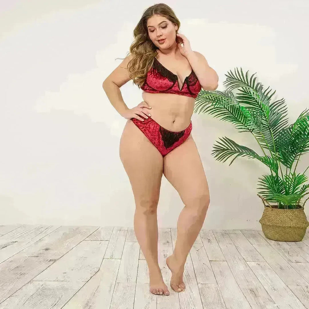 Lingerie grande taille Velours - EX-STOCK CANADA