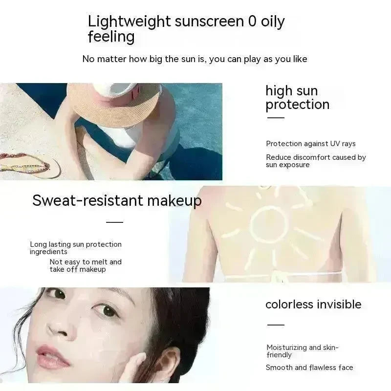 Little Golden Bottle Sunscreen Face UV Protection Concealer Refreshing White Tender Female - EX-STOCK CANADA