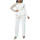 Long Sleeve Mesh Splicing Beads Banquet Plus Size Jumpsuit - EX-STOCK CANADA