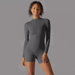 Long Sleeve One-piece Dance Fitness Sports Jumpsuit - EX-STOCK CANADA