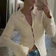 Long Sleeve Top Bell Sleeve Bottoming Casual Street - EX-STOCK CANADA
