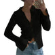 Long Sleeve Top Bell Sleeve Bottoming Casual Street - EX-STOCK CANADA