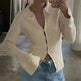 Long Sleeve Top Bell Sleeve Bottoming Casual Street - EX-STOCK CANADA