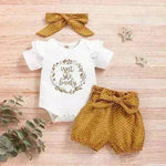 Long-sleeved baby girl Autumn Suit Pullover Three-Piece Children Clothing - EX-STOCK Canada