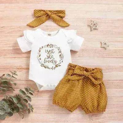 Long-sleeved baby girl Autumn Suit Pullover Three-Piece Children Clothing - EX-STOCK Canada