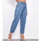 Loose High Waist Washed Daddy Pants Denim Trousers Women - EX-STOCK Canada