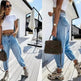 Loose High Waist Washed Daddy Pants Denim Trousers Women - EX-STOCK Canada
