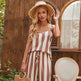 Loose Homewear Striped Small Sling Trousers Woven Suit Women - EX-STOCK Canada
