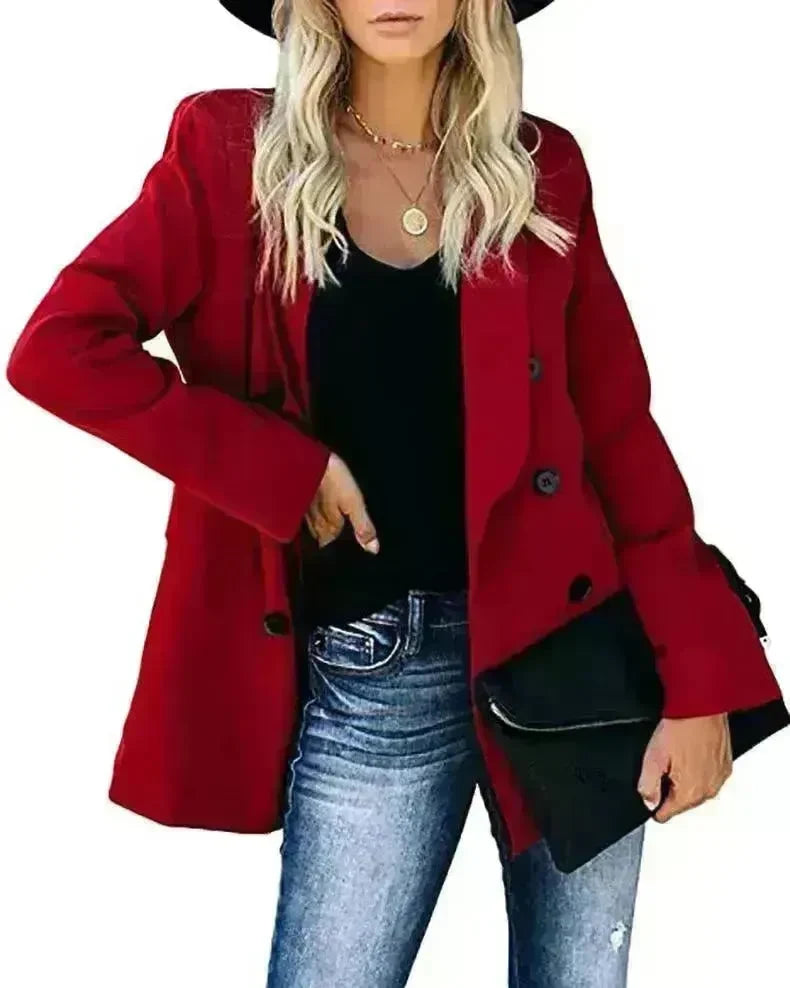 Loose Long-sleeved Knitted Solid Color Sweater - EX-STOCK CANADA