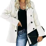 Loose Long-sleeved Knitted Solid Color Sweater - EX-STOCK CANADA
