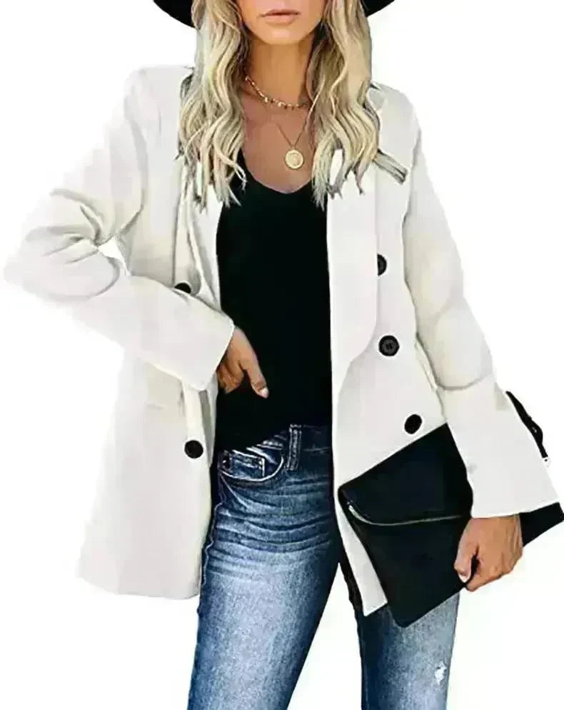 Loose Long-sleeved Knitted Solid Color Sweater - EX-STOCK CANADA