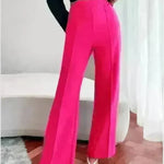 Loose Straight Pants Women High Waist Casual Trousers - EX-STOCK CANADA