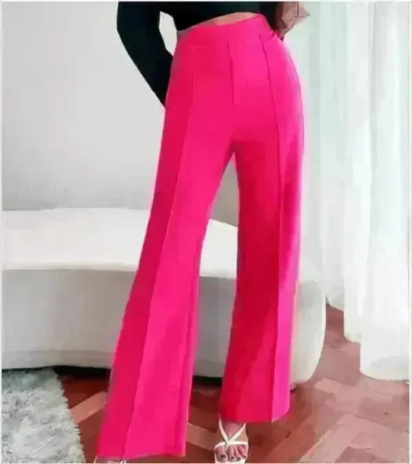 Loose Straight Pants Women High Waist Casual Trousers - EX-STOCK CANADA