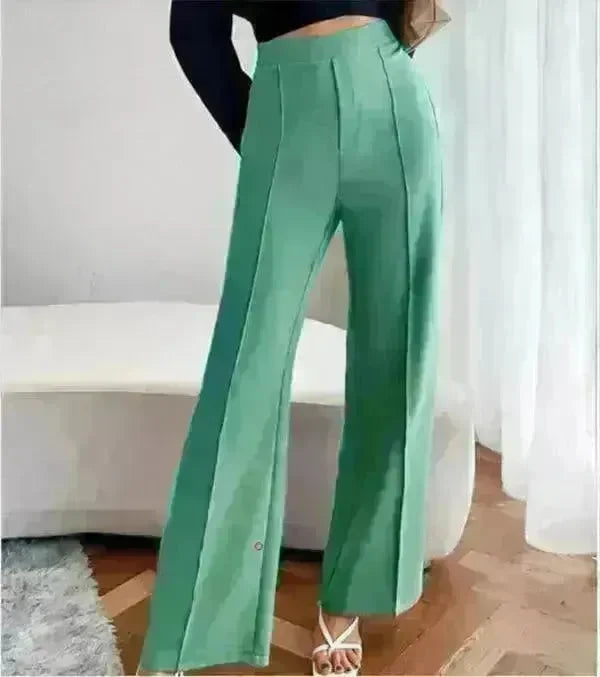Loose Straight Pants Women High Waist Casual Trousers - EX-STOCK CANADA