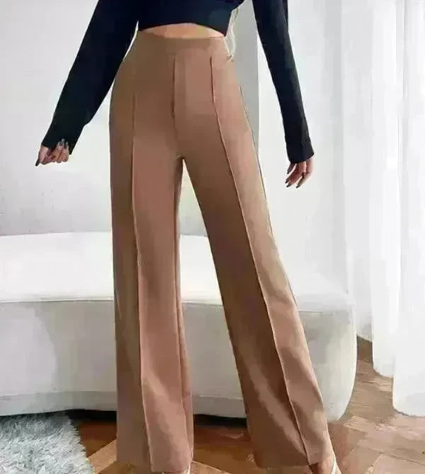 Loose Straight Pants Women High Waist Casual Trousers - EX-STOCK CANADA