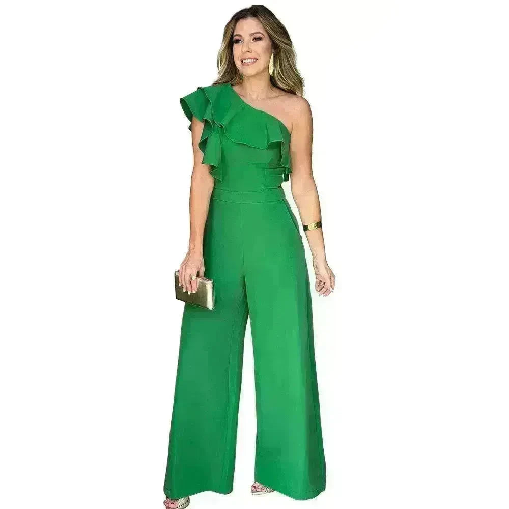 Loose Straight Temperament Women's Jumpsuit - EX-STOCK CANADA