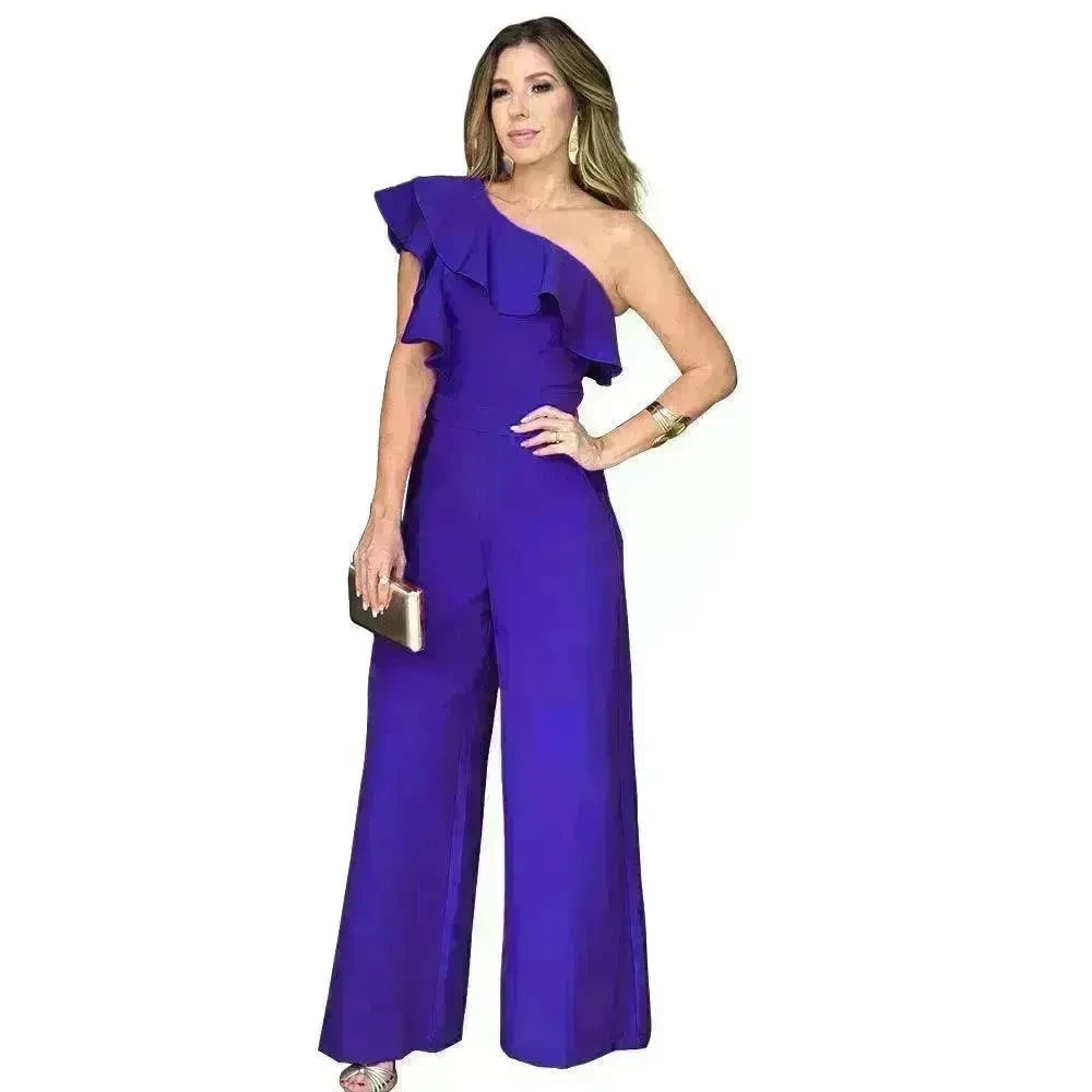 Loose Straight Temperament Women's Jumpsuit - EX-STOCK CANADA