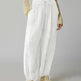 Loose Wide Leg Pants Women Drawstring Leggings Trousers - EX-STOCK CANADA