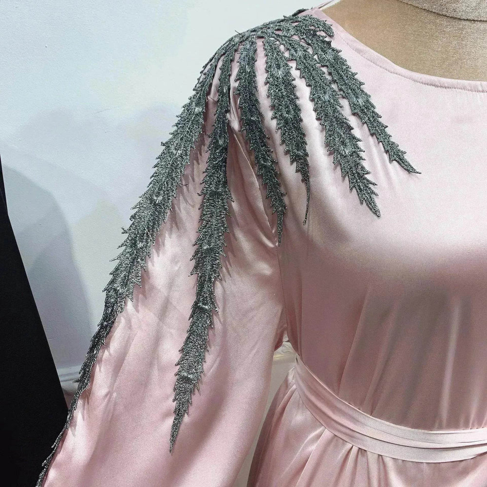 Loriya Exquisite Embroidery Sleeve Cardigan Women's Dress Evening Party Cocktail Party Dress - EX-STOCK Canada