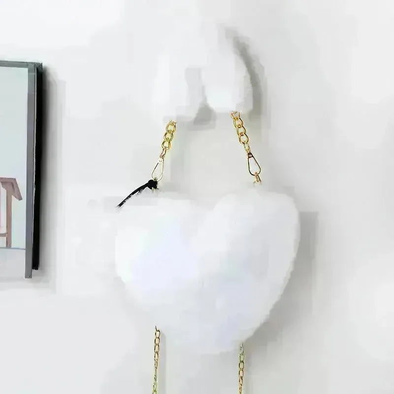 Love Bags Soft Plush Handbags Women Valentine's Day Party Bag - EX-STOCK CANADA