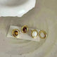 Luxury French Retro Tiger eye Metal Stud Earrings For Women Weeding Earrings - EX-STOCK CANADA
