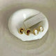 Luxury French Retro Tiger eye Metal Stud Earrings For Women Weeding Earrings - EX-STOCK CANADA