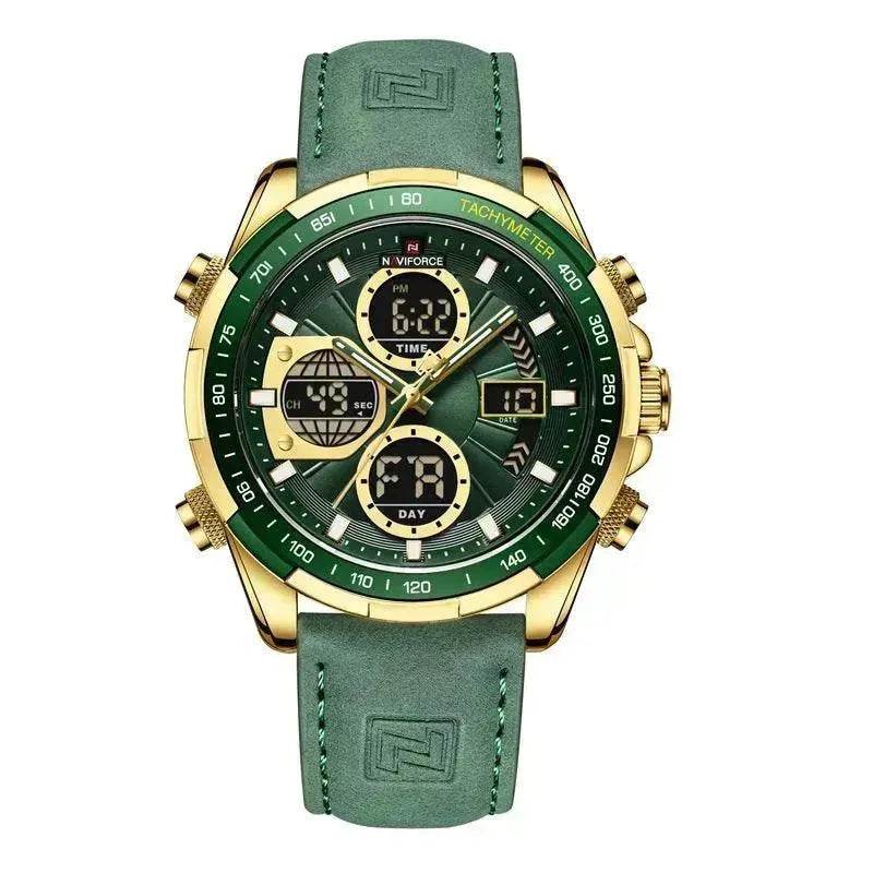 Luxury Men's Waterproof Sports Leather Strap Electronic Multi-function Watch - EX-STOCK Canada