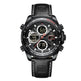 Luxury Men's Waterproof Sports Leather Strap Electronic Multi-function Watch - EX-STOCK Canada