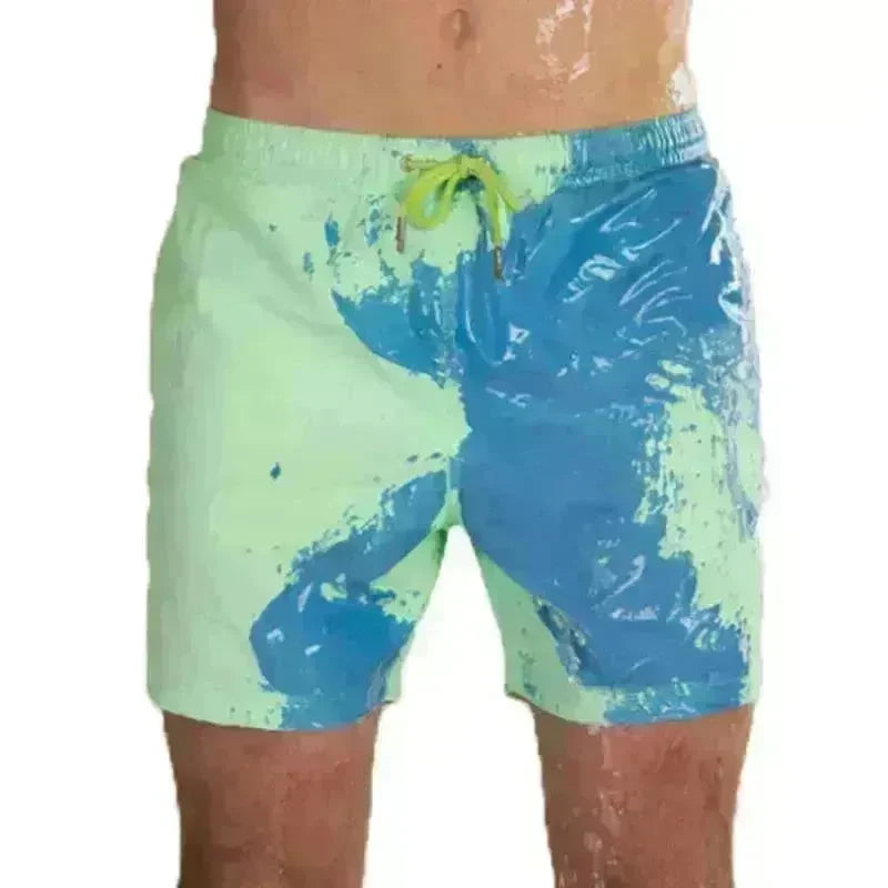Magical Change Color Beach Shorts Summer Men Swimming Trunks Swimwear Swimsuit Quick Dry bathing shorts Beach Pant - EX-STOCK CANADA