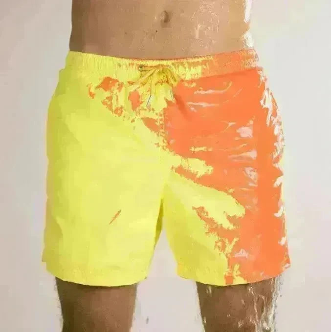 Magical Change Color Beach Shorts Summer Men Swimming Trunks Swimwear Swimsuit Quick Dry bathing shorts Beach Pant - EX-STOCK CANADA