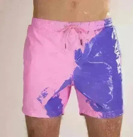 Magical Change Color Beach Shorts Summer Men Swimming Trunks Swimwear Swimsuit Quick Dry bathing shorts Beach Pant - EX-STOCK CANADA