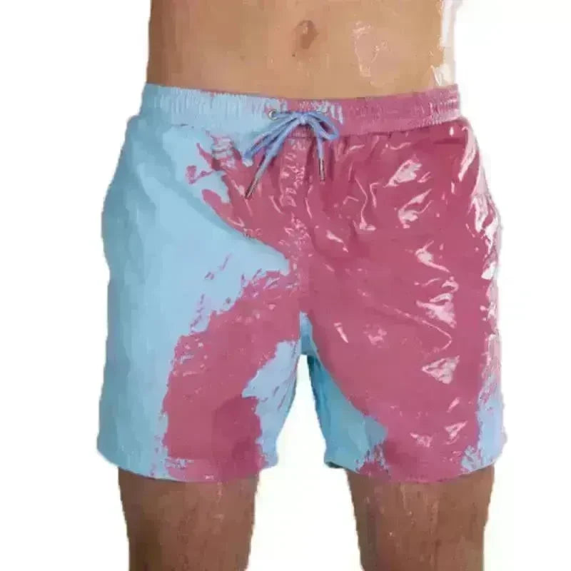 Magical Change Color Beach Shorts Summer Men Swimming Trunks Swimwear Swimsuit Quick Dry bathing shorts Beach Pant - EX-STOCK CANADA