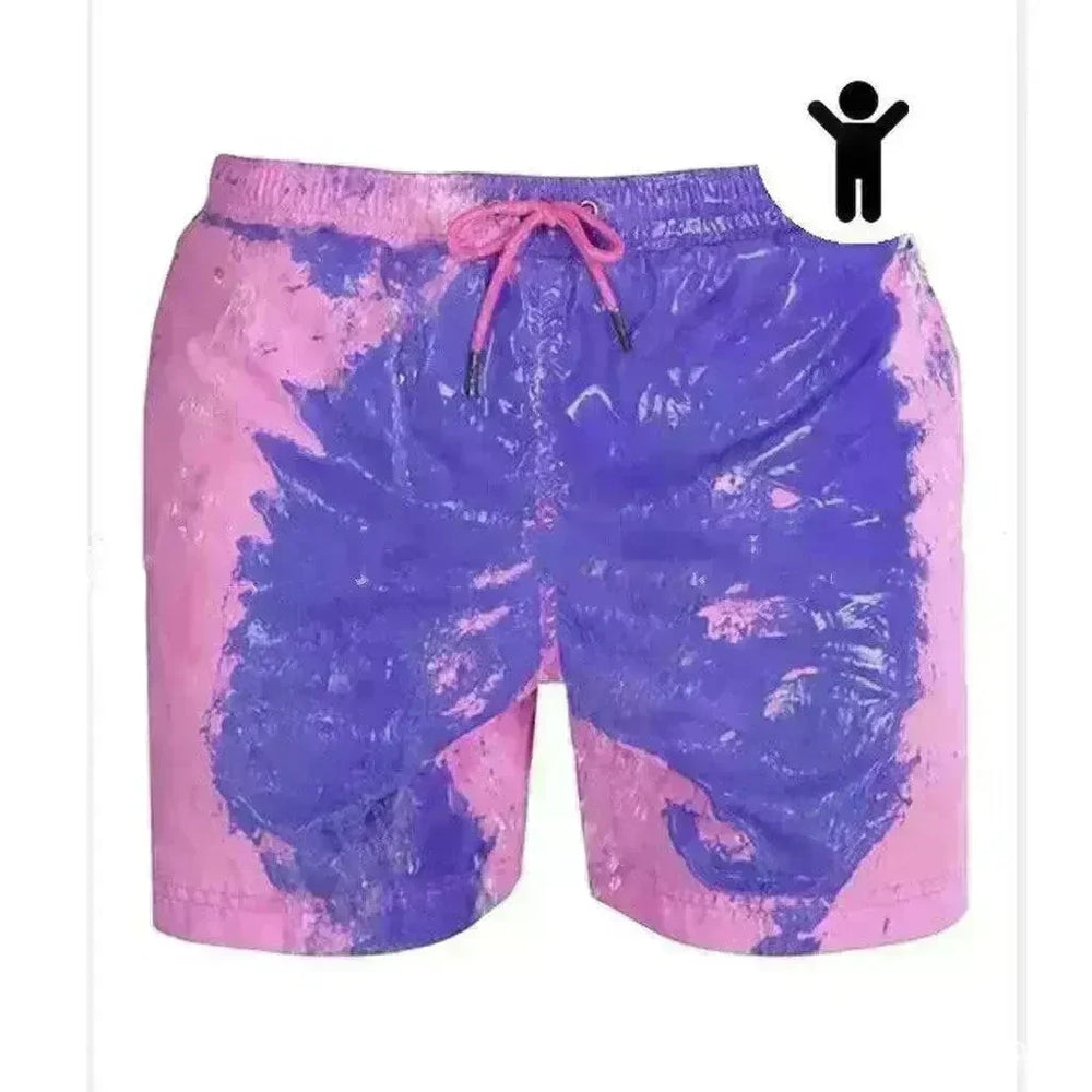 Magical Change Color Beach Shorts Summer Men Swimming Trunks Swimwear Swimsuit Quick Dry bathing shorts Beach Pant - EX-STOCK CANADA