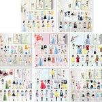 Magnetic Baby Girl Dressing Stickers Baby Clothing Stickers Book Toys - EX-STOCK Canada