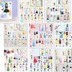 Magnetic Baby Girl Dressing Stickers Baby Clothing Stickers Book Toys - EX-STOCK Canada