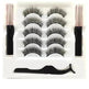 Magnetic Eyelashes Eyeliner Set Long Lasting False Mink Waterproof Eye Lashes Extension Reusable Beauty Makeup Tool - EX-STOCK CANADA