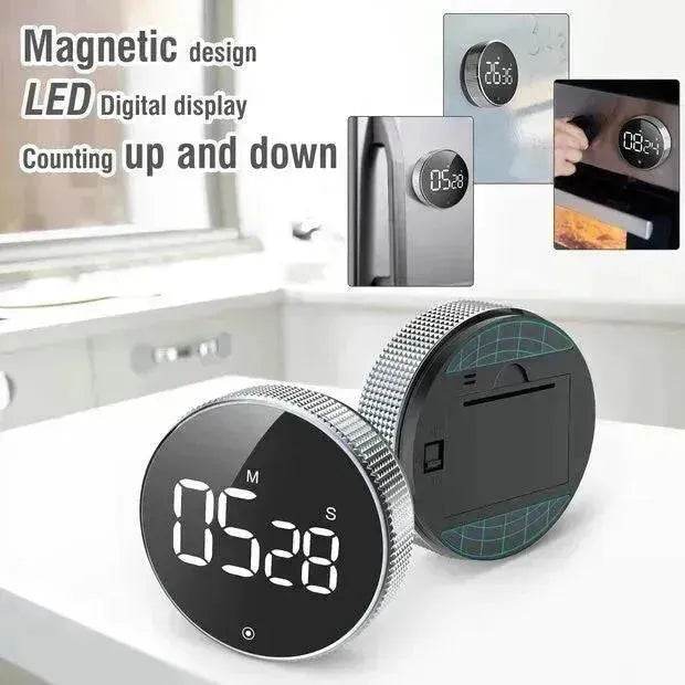 Magnetic Tire Round Timer For Baking Kitchen - EX-STOCK Canada