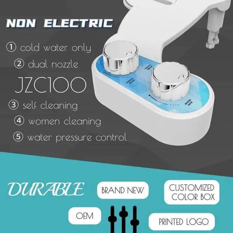 Manually Adjustable Toilet Bidet And Mechanical Bidet for Butt Washing. - EX-STOCK Canada