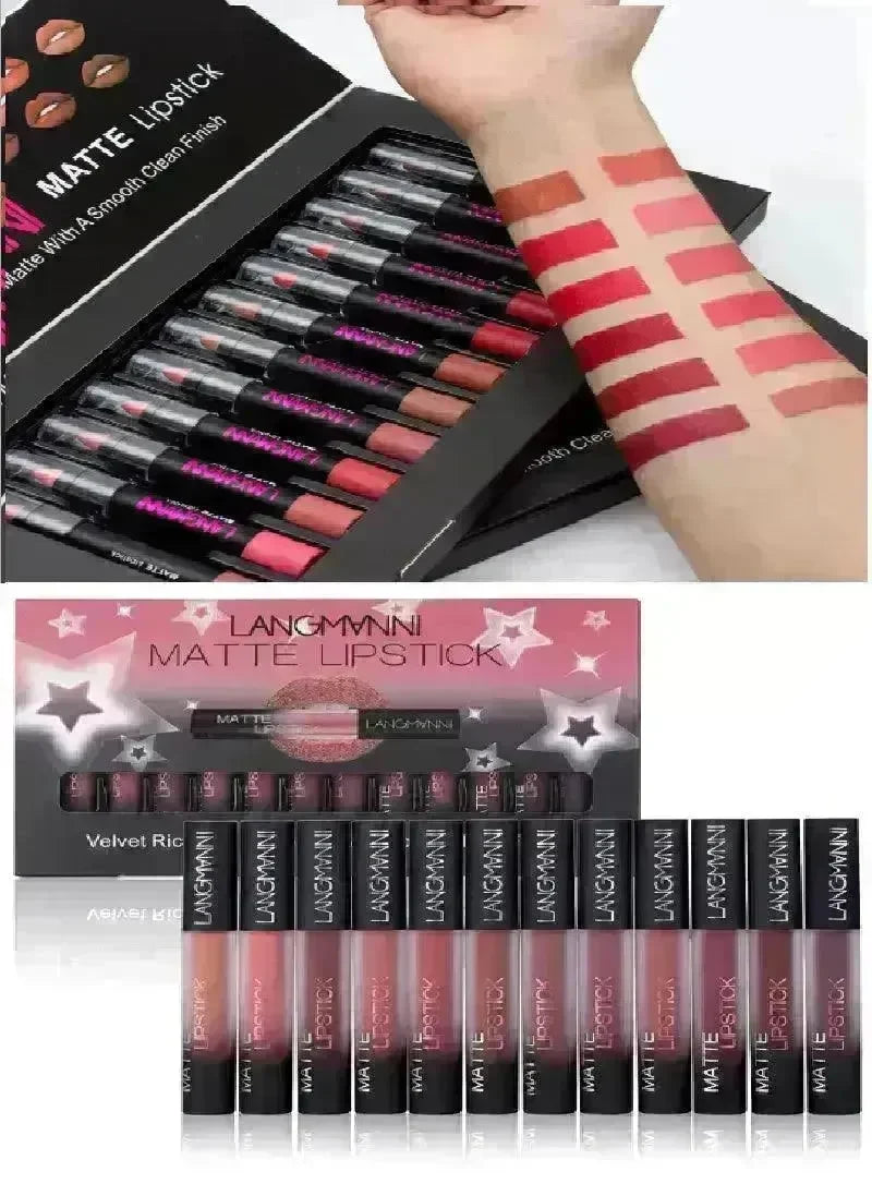 Matte Lipstick Waterproof Long-lasting Velvet Lipstick Set - EX-STOCK CANADA