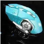 Mechanical Keyboard Wired Mouse Set Usb Interface Rechargeable Blue Retro Punk Version - EX-STOCK CANADA